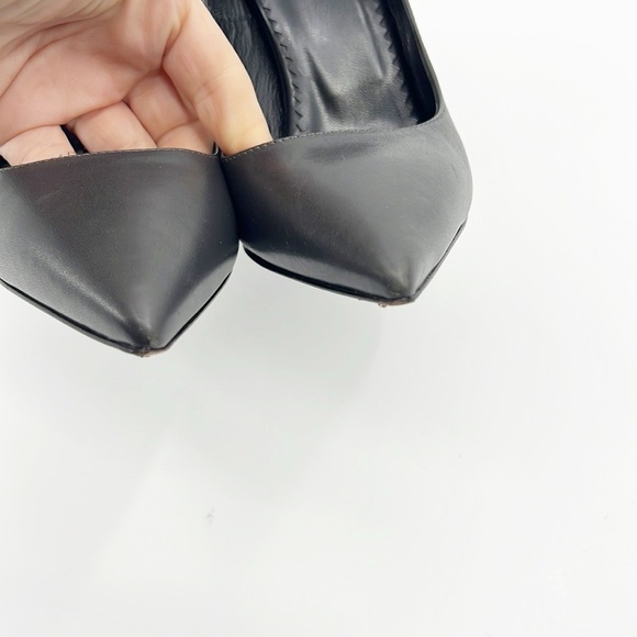 All Saints Cubista Mirrored Heel Pumps Gray size 38 size 7 - Picture 8 of 14